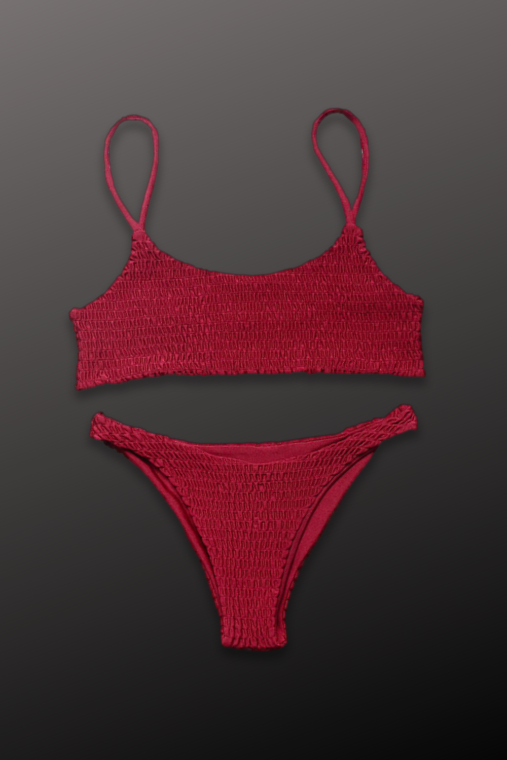 MAYA UNLIMITED Smocked Bikini Set