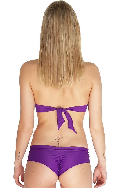 Violet Palermo Ruffle Bandeau Top  back