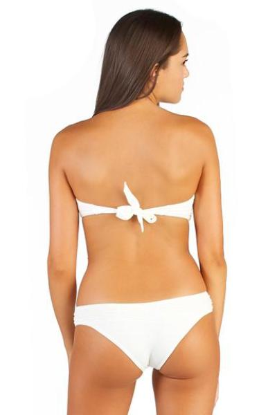IVORY Palermo Ruffle Bandeau Top by Maya Swimwear back