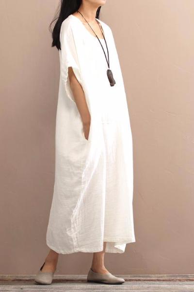 Bat Linen Dress