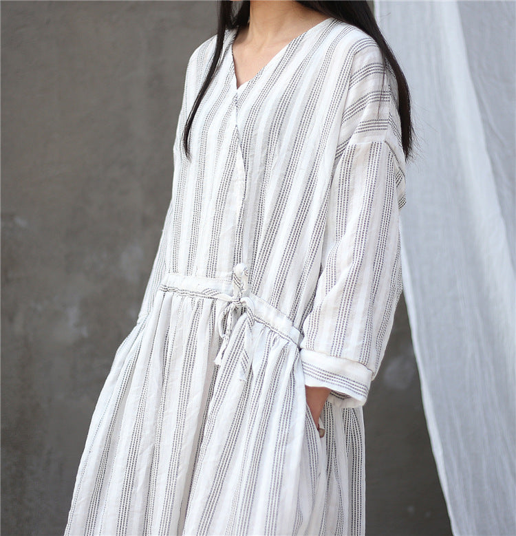 Summer Stripe Vintage Dress