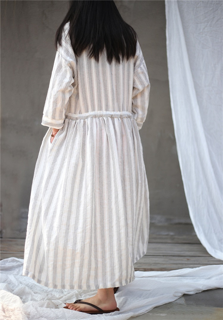 Summer Stripe Vintage Dress