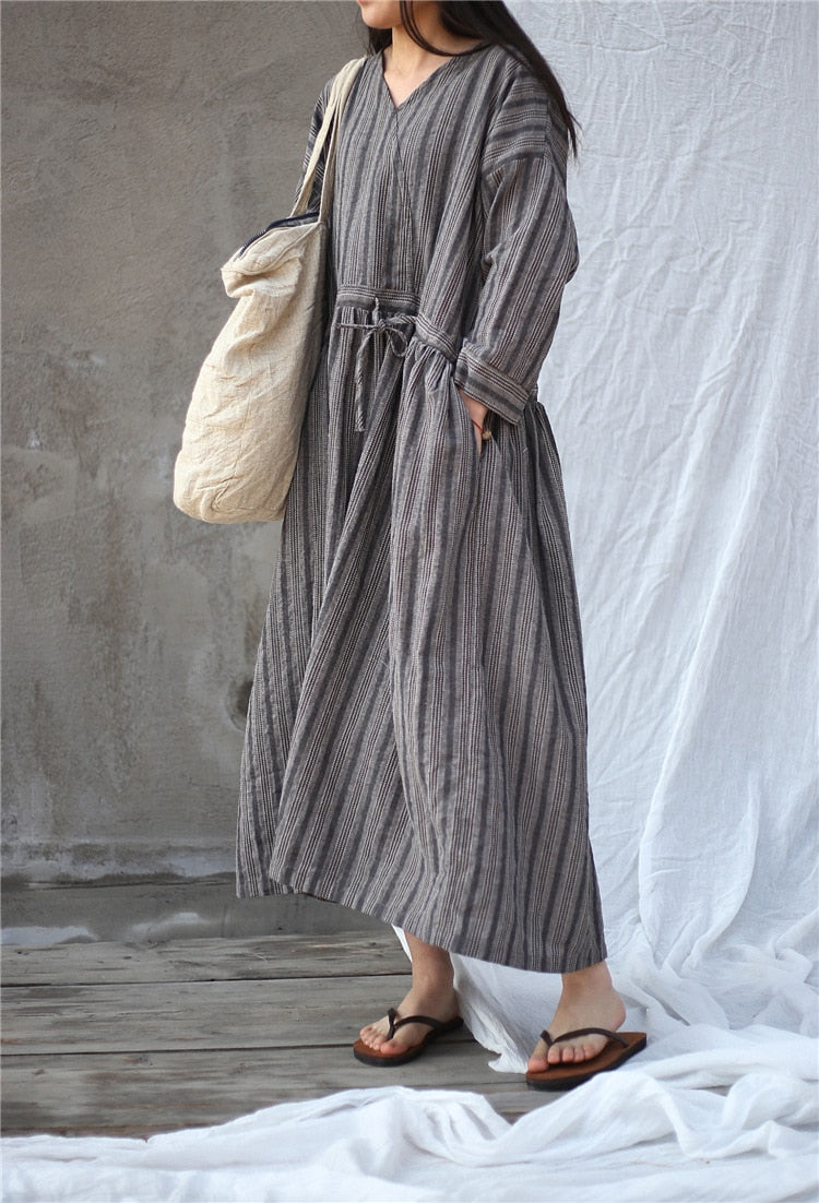 Summer Stripe Vintage Dress