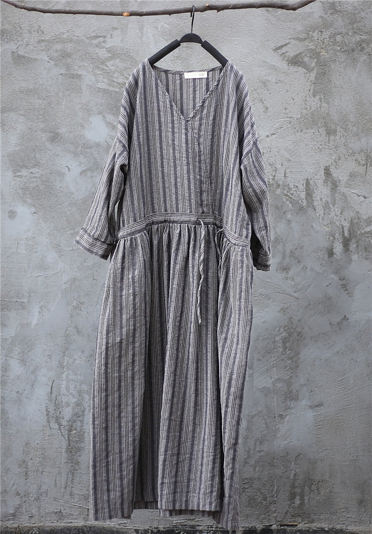 Summer Stripe Vintage Dress