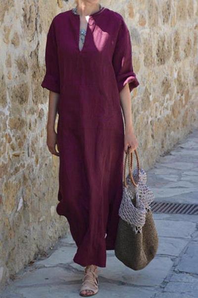 Maya Unlimited Oversized Linen Dress