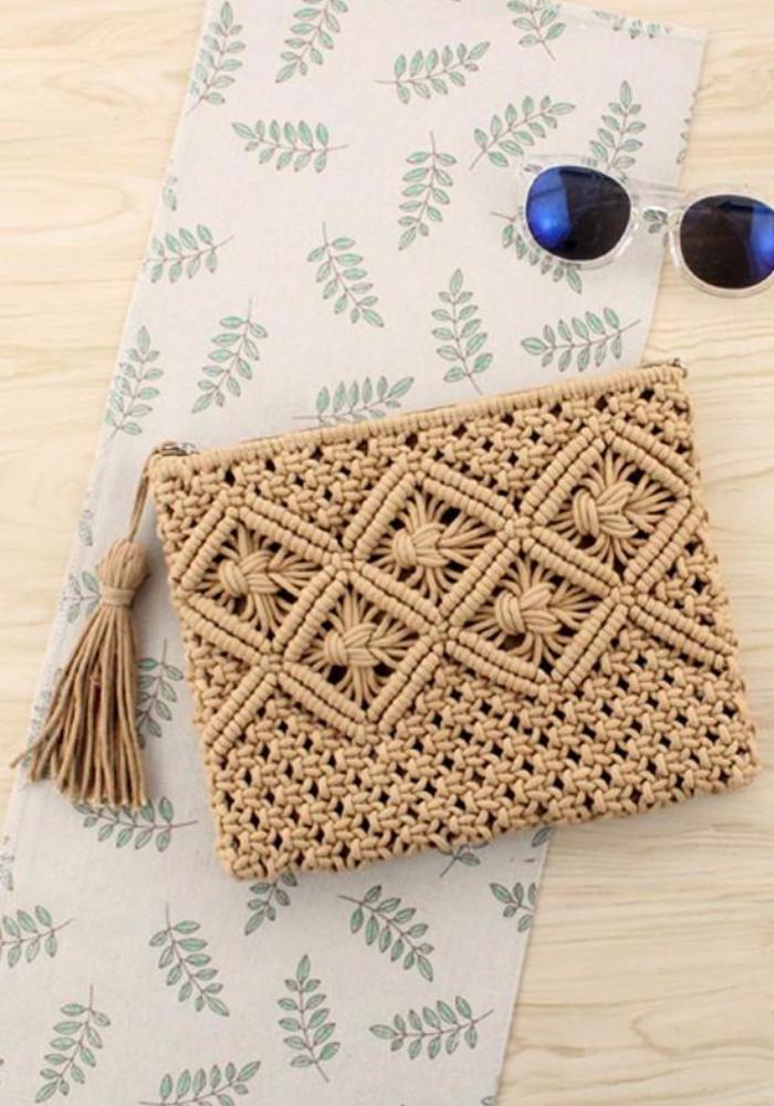Bohemian Clutch Bag brown