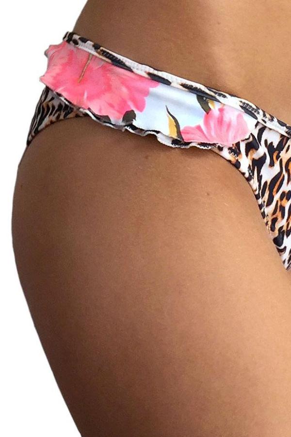 Animal Ruffle Scrunch Bottom front