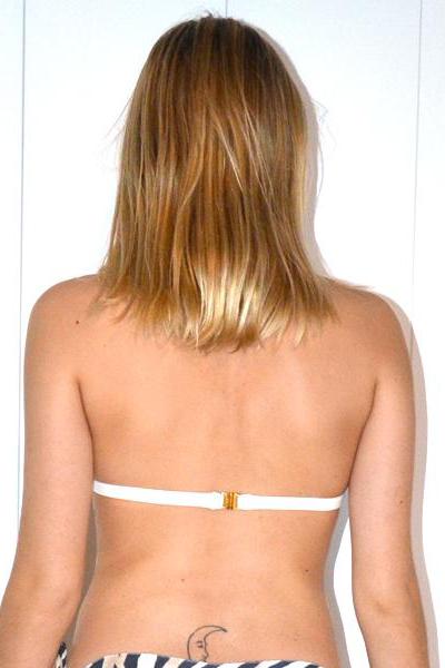 IVORY Molded Cup Triangle Top bikini by Maya Swimwear back