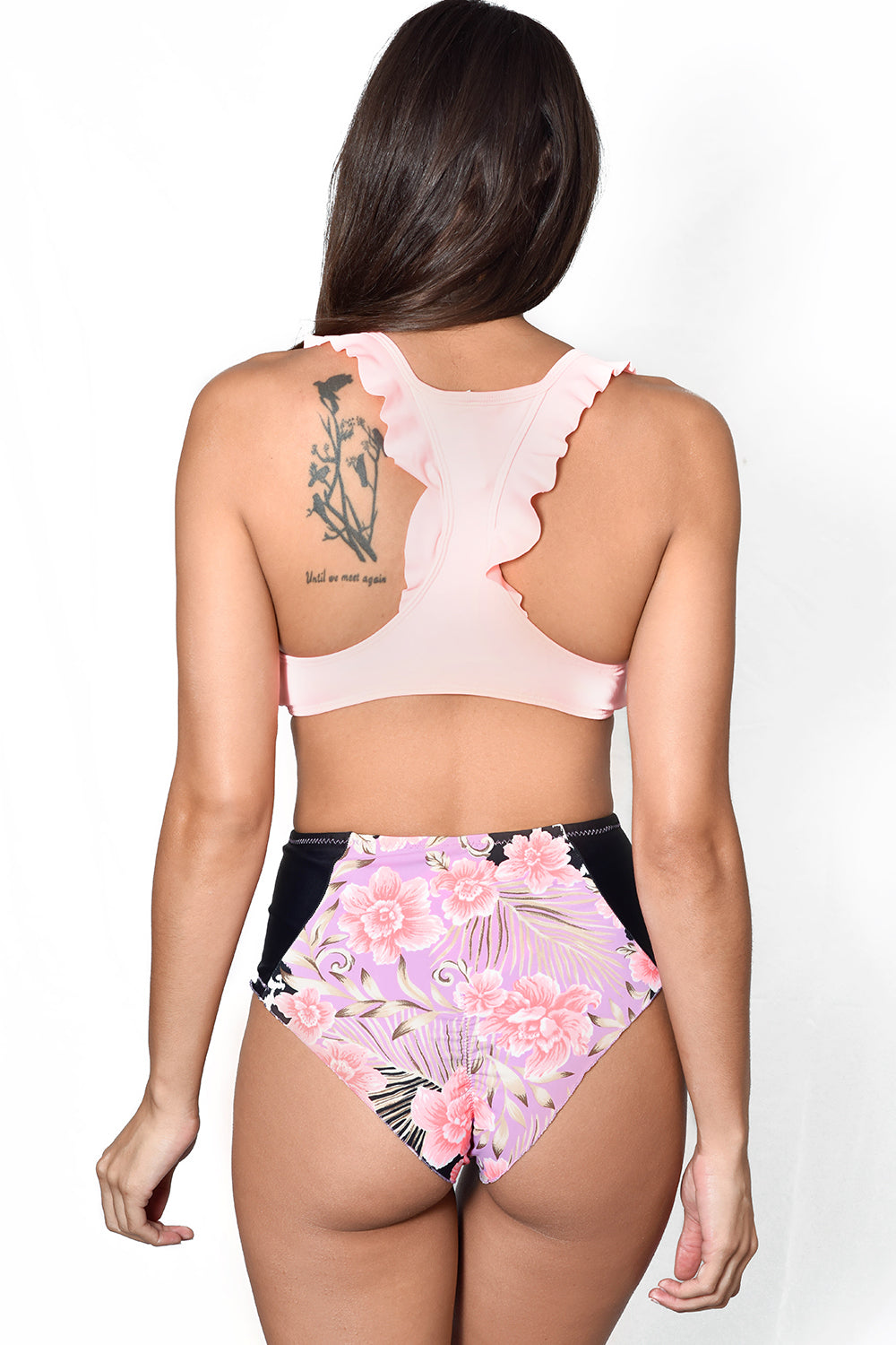POWER PINK Ruffle Bikini Top by Maya Swimwear
