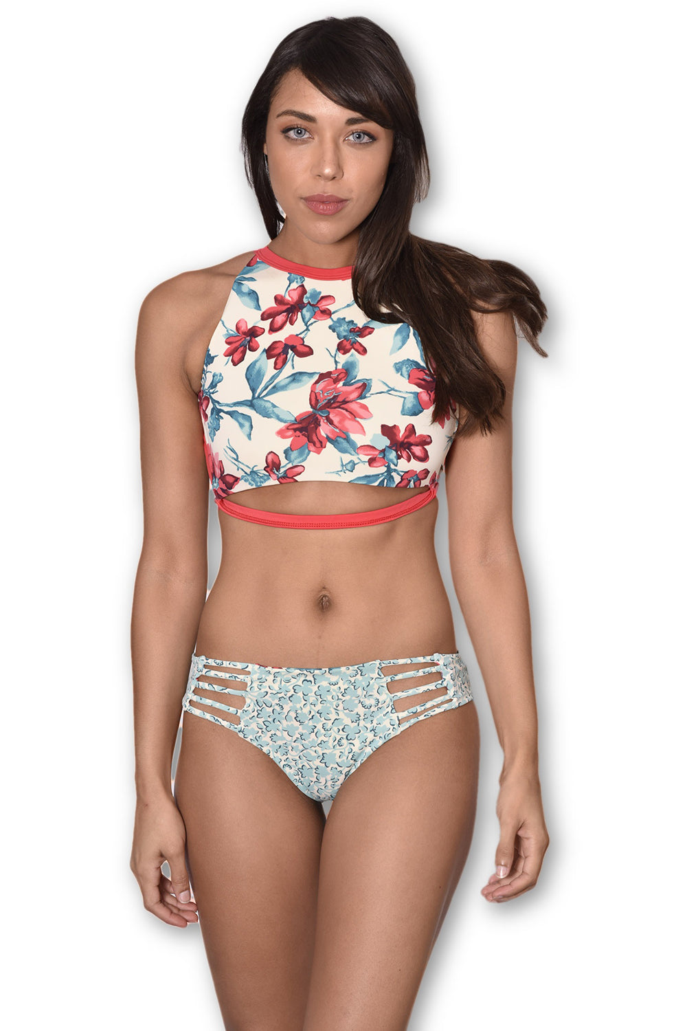 AMAZON FLOWER  Reversible Bikini Bottom by Maya Swimwear