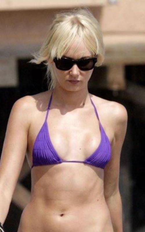 elebrity Swimwear Kimberly Stuart ruffled bikini top