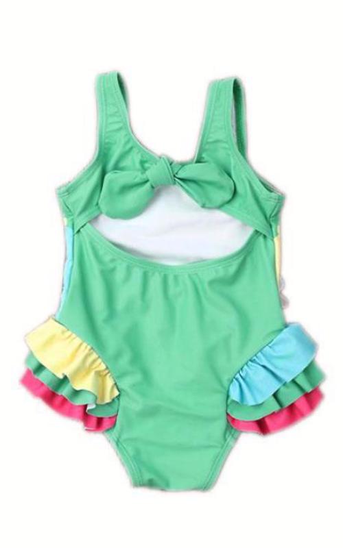 MAYA UNLIMITED Girls Canary Carnival One-Piece Swimwear back