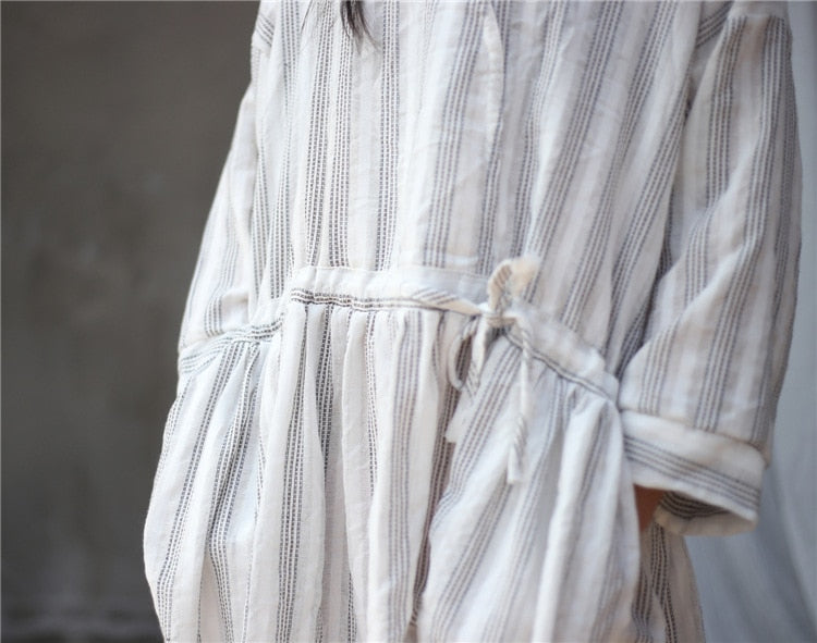 Summer Stripe Vintage Dress